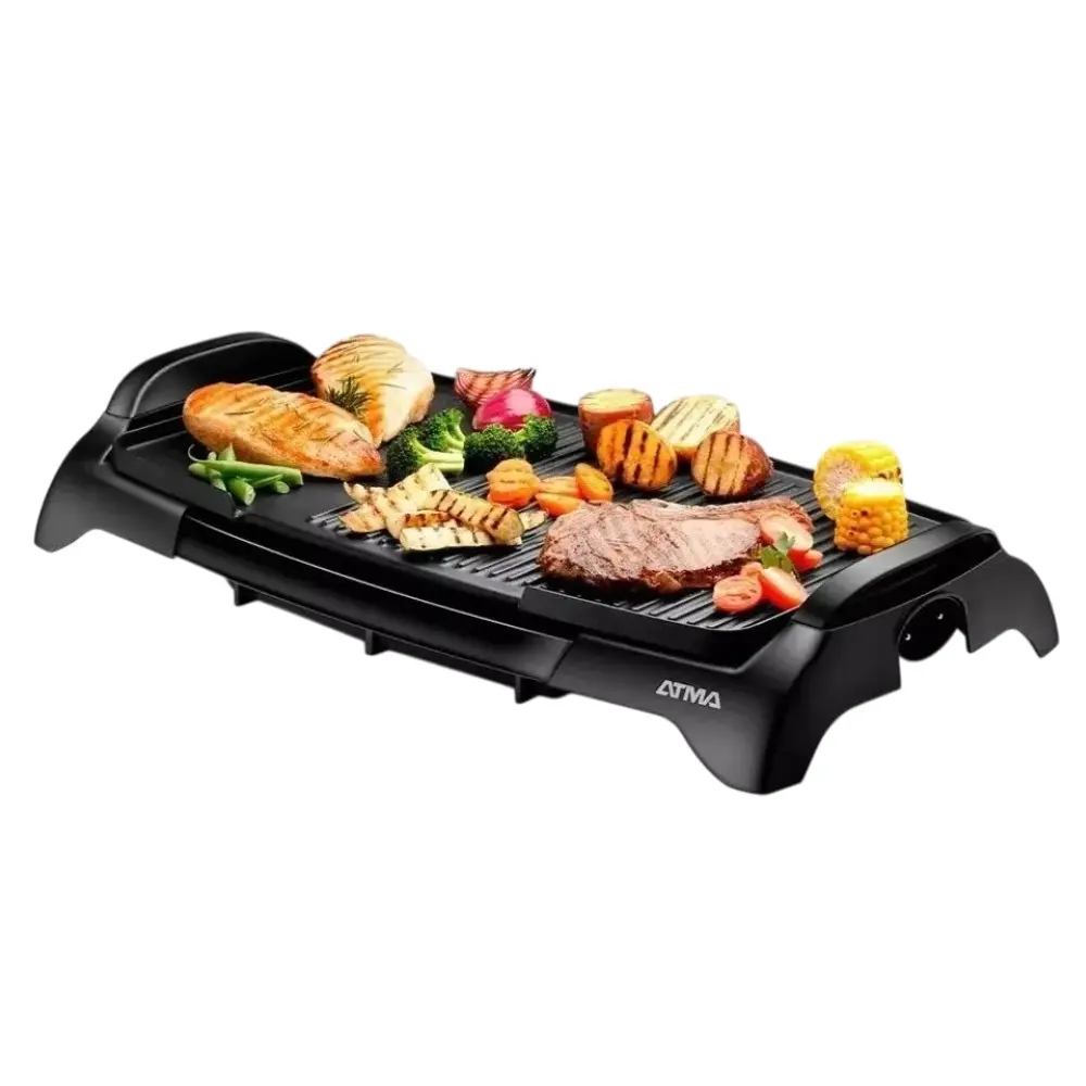 Parrilla Atma PG4731P Grill Electrica Essential Antiadherente 2390 W 5 Niveles Sin Tapa