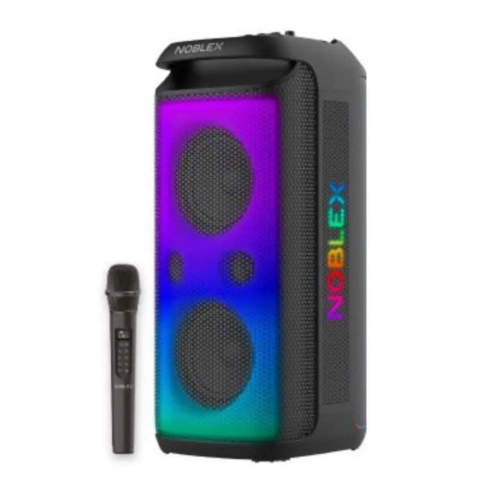 PARLANTE NOBLEX MNX1600 5200W WOOFER 2X6.5" PORTATIL