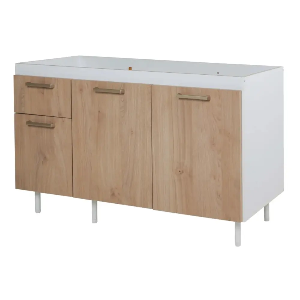 Bajo Mesada Ricchezze Turin 1.40 Mts. 3 Puarta - 1 Cajones Roble Kendal