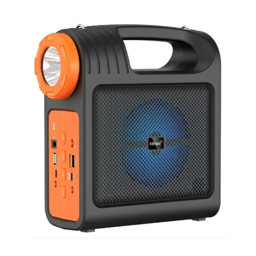 PARLANTE KBROAD CON LINTERNA Y LAMPARA USB SOLAR KTS-1796