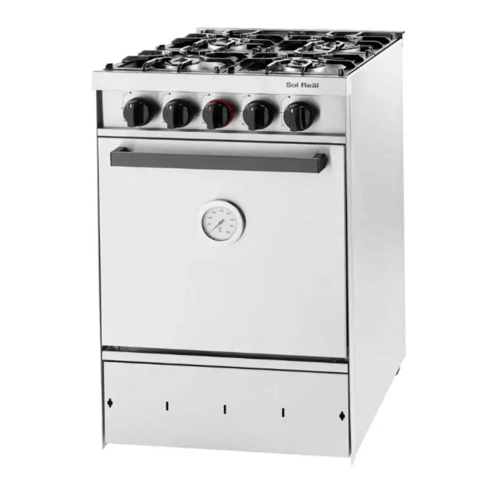 COCINA SOL REAL 4H 535-GEV REJA FUNDICION/PUERTA ACERO