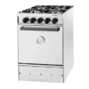 COCINA SOL REAL 4H 535-GEV REJA FUNDICION/PUERTA ACERO