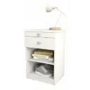 Mesa de Luz Tables 6430-BM Con Desayunador Blanco