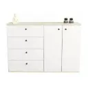 BAHIUT TABLES 7009 130CM 2PTAS/4CAJ NEVADO/EVEREST