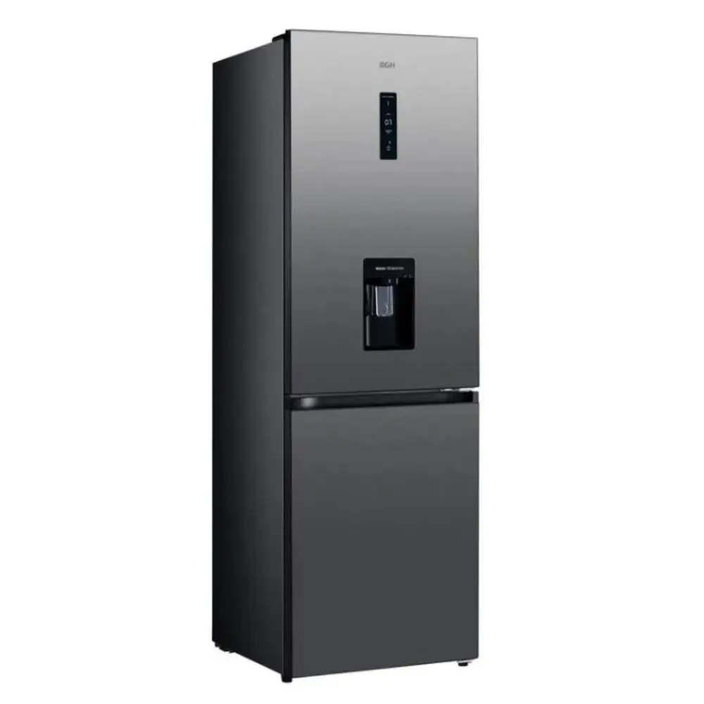 HELADERA BGH BRC330I1A 312L NO FROST FREEZER ABAJO INCERTER ACERO INOX.