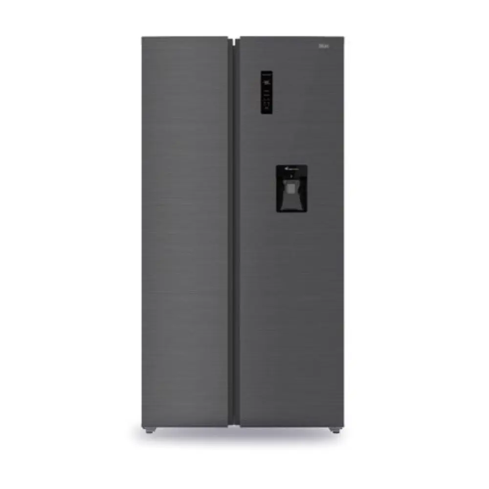 HELADERA BGH BRS540I2A 534L NO FROST SIDE BY SIDE INVERTER DARK INOX.