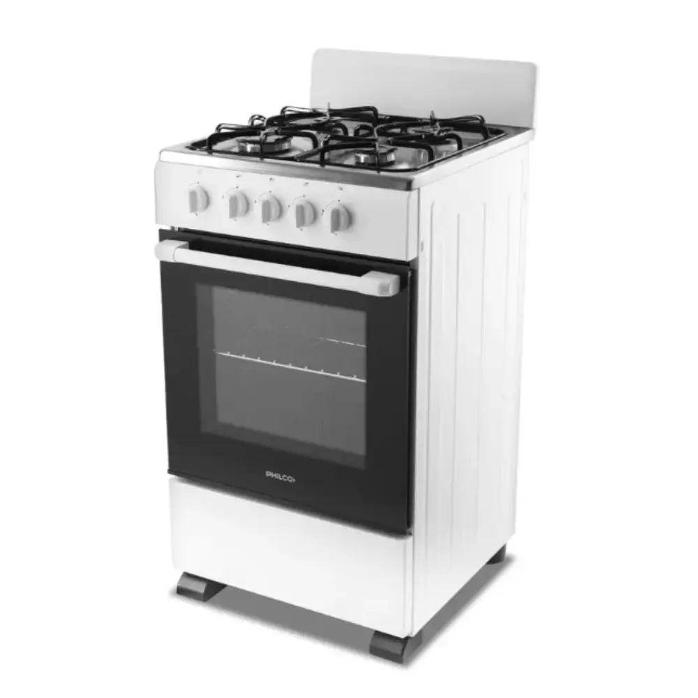 Cocina Philco 4 Horno 56 Cm Multigas Medium Blanca Plata