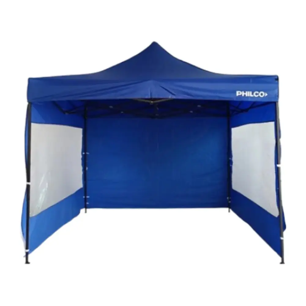 GAZEBO PHILCO GAP3X3BW3P 3X3MT C/PARED ESTRUC. ACERO AZUL 