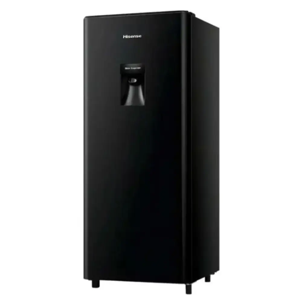 Heladera Hisense RL230WB4AU 177 Lts. 1 Puerta Ccongelador y Dispenser Negra