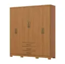 Placar Henn Caju 6 Puertas 200 X 180 X 46 Cm DA136-214 Cinamomo