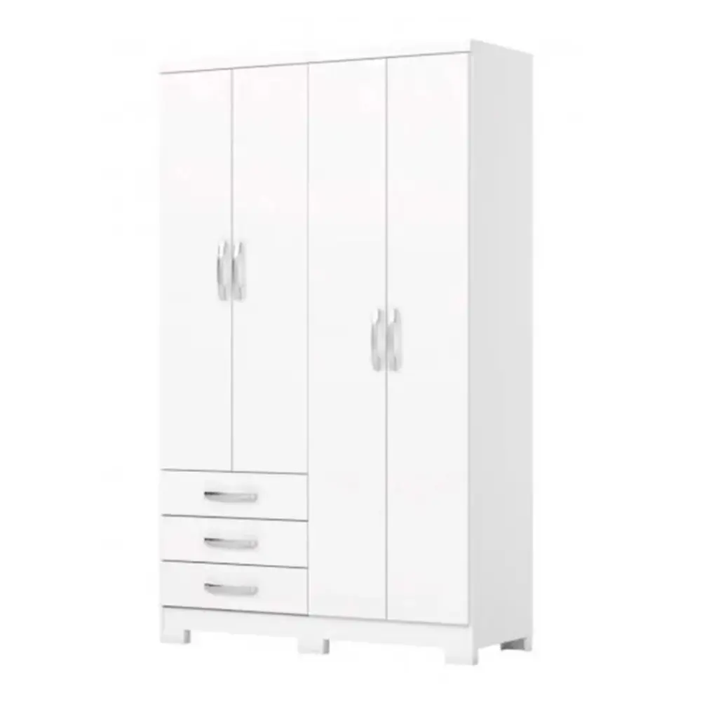 Placar Henn Caju 4 Puertas 200 X 121 X 46 Cm DA135-221 Cinam/White