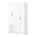Placar Henn Caju 4 Puertas 200 X 121 X 46 Cm DA135-221 Cinam/White
