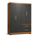 Placar Maximo 4 Puertas - 2 Cajones 12301 Grafito - Teca