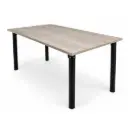 Mesa Auguste 1.40x80 Cm Atenas Caño/Madera