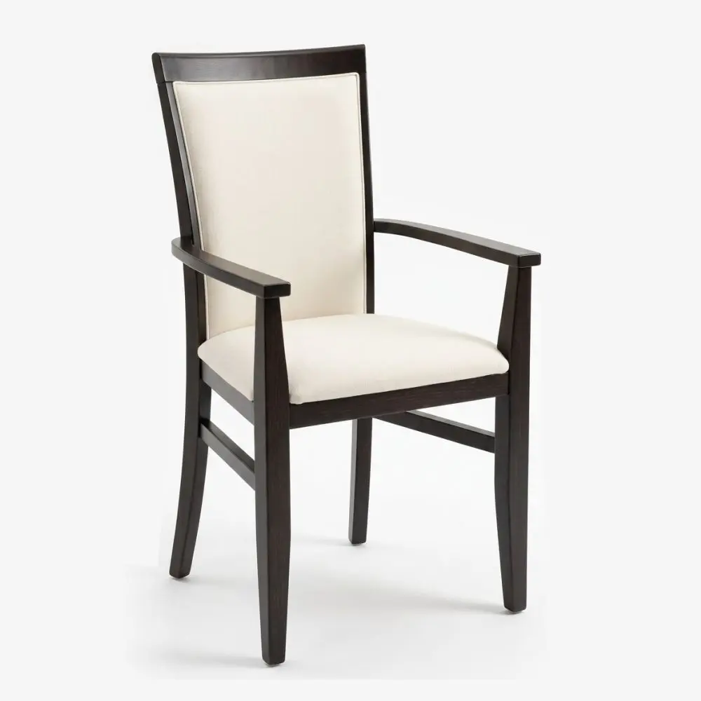 Sillon Brissio Enrique 111 Wengue/Tapizado Beige