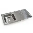 Mesada Novacel 1.20x52 Cm Acero Inoxidable Reversible