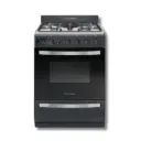 Cocina Ormay Evo Negra 4 Hornallas Timer Digital Grill/Reja de Fundicion