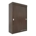 Placar Delos 2 Puertas Corredizas 2 Cajones - Mogno