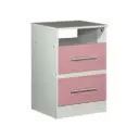 Mesa De Luz Maximo 2 Cajones 68020 Infantil -Rosa