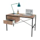 Escritorio Centro Estant Metalico/Negro/Paraiso-MET309NP