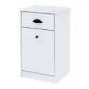 Mesa de Luz Centro Estant Botinero -MLBBL /Blanco