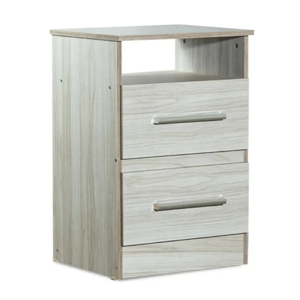 Mesa de Luz Maximo 2 Cajones 4704 Marfil