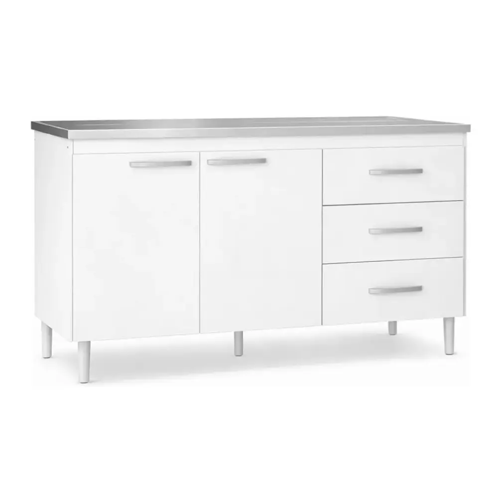 Bajo Mesada Maximo 140 CM Sin Bacha Blanco