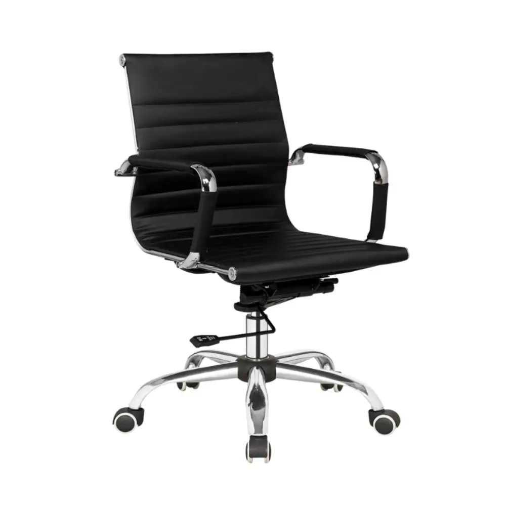 Sillon Bulk Oficina SP-7501-3 Aluminium Bajo Negro-10620