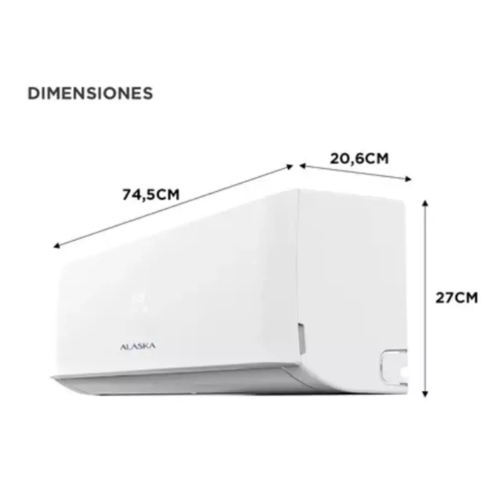 Aire Acondicionado Alaska 2650 Watts 2300 Frig .Frio/Calor Split