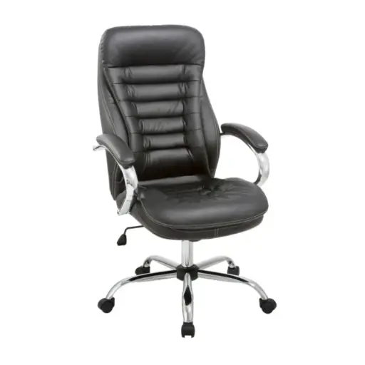 [MU10000N] Sillon Bulk 10000 Oficina Premium Bascular-Cromado Negro