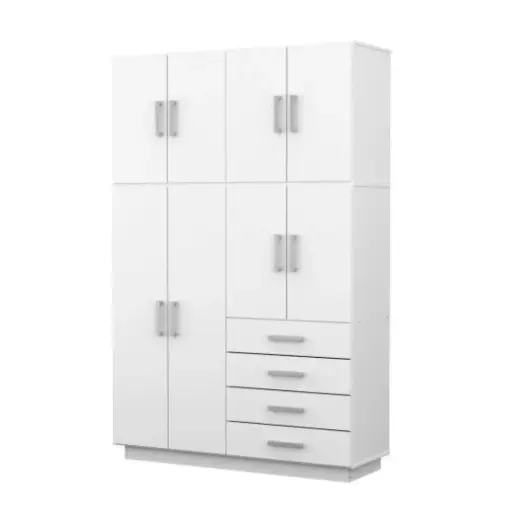 [MUGR8460B] Placar Bulk GR8460 Andorra 8 Puertas 4 Cajones Blanco