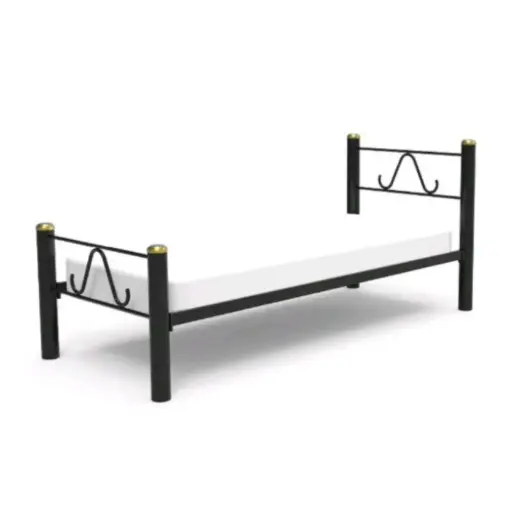 [MUCA301] Cama Metalfranch 1 Plaza S Caño 3 Pulgada CA-301 Con Colchon 80X13