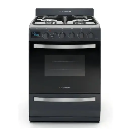 [720665899213] COCINA ORMAY EVO NEGRA 4H TIMER DIGITAL GRILL/REJ.FUND.