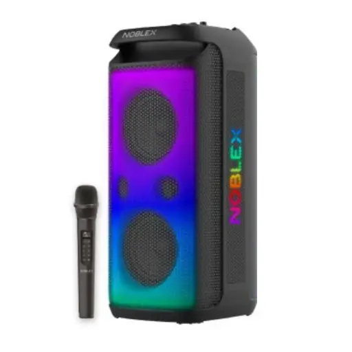 [7799111678439] PARLANTE NOBLEX MNX1600 5200W WOOFER 2X6.5" PORTATIL