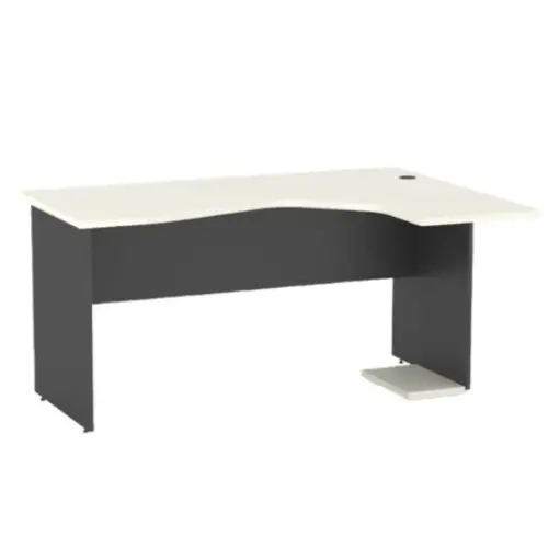 [MU5812GRCE] Escritorio Piro 5812 Puesto de Trabajo150x110x74 Cm Grafito-Ceniza