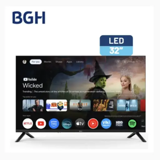 [7796885402864] TELEVISOR BGH 32" LED SMART/HDMI/WIFI PNE040286/PNE040261
