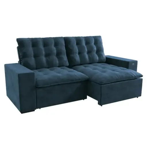 [MUS1122A035] SOFA KAPPESBERG DELUXE 4C S112-2-A035 109X268X120CM RECLINABLE - VELUDO CHUMBO