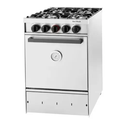 [535GEV] COCINA SOL REAL 4H 535-GEV REJA FUNDICION/PUERTA ACERO