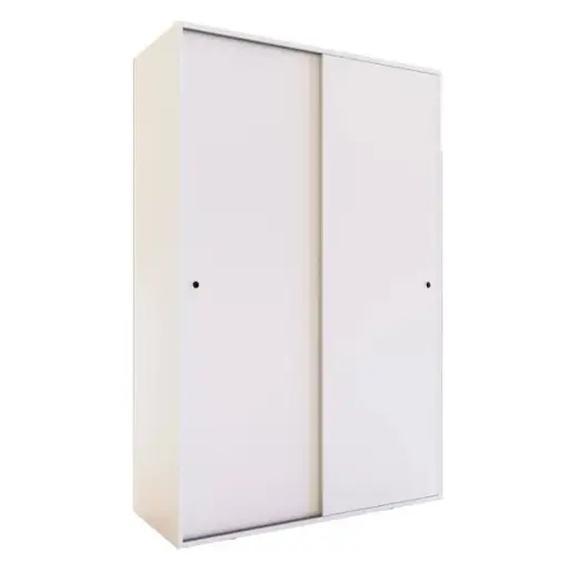 [MUDL127BR] Placar Delos 2 Puertas Corredizas 2 Cajones - Blanco