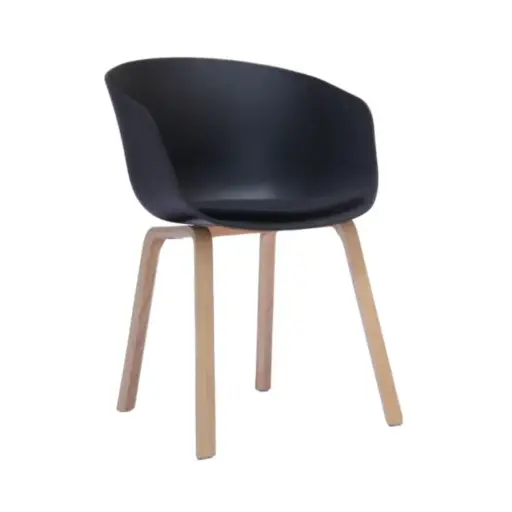 [MU7965] Sillon Bulk Tulip 7965 C/Almohada Extraible Negro