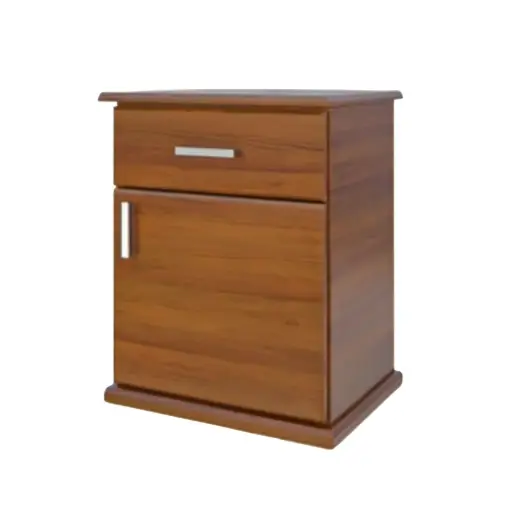 [MU1313C] Mesa de Luz Inmacol Corpus 1 Cajon 1 Puerta. 131-3 Castaño