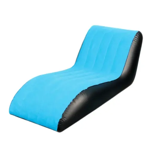 [MUKI83AZ] Sillon Delos Soana Puff Inflable KI83AZ Azul