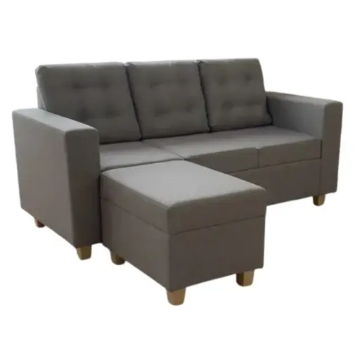 [MUBUZIOS] Sofa Soles Buzios Con Banquetas G2 Rusticos