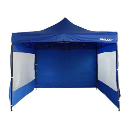 [7799111698314] Gazebo Philco GAP3X3BW3AP 3x3 Mts. Con Pared Estructural Aluminio Azul 