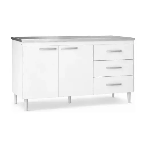 [MU72252BMA] BAJO MESADA MAXIMO 140CM 72252 SIN BACHA BLANCO MATE