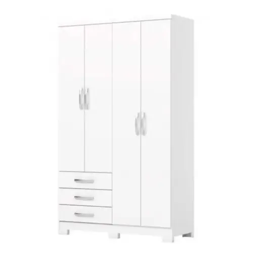 [DA135221] Placar Henn Caju 4 Puertas 200 X 121 X 46 Cm DA135-221 Cinam/White